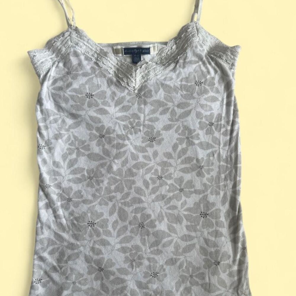 American-eagle Women's White and Grey Vest